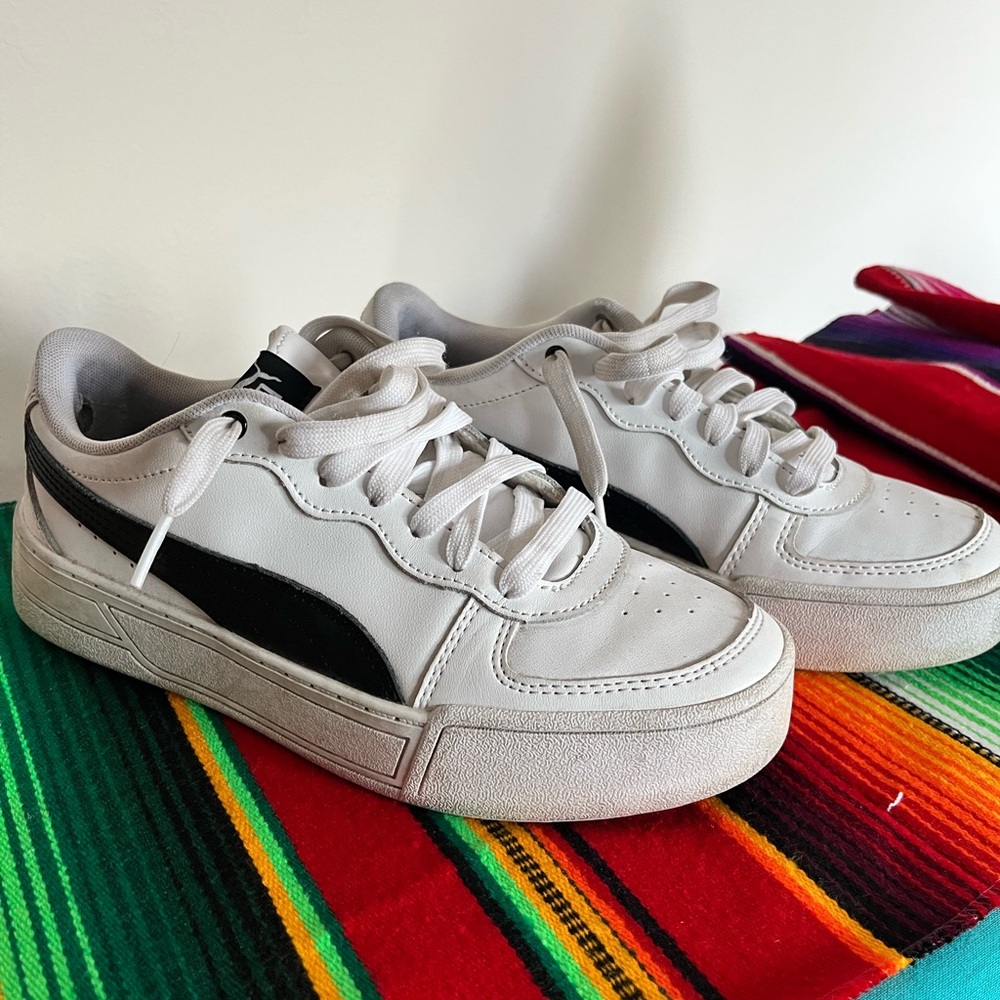 Puma Skye Classic White and Black Sneakers